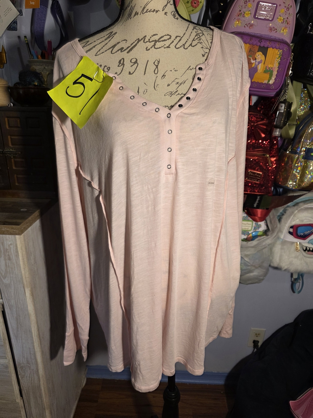 Catos Pink Henley NWT Plus Size 26/28